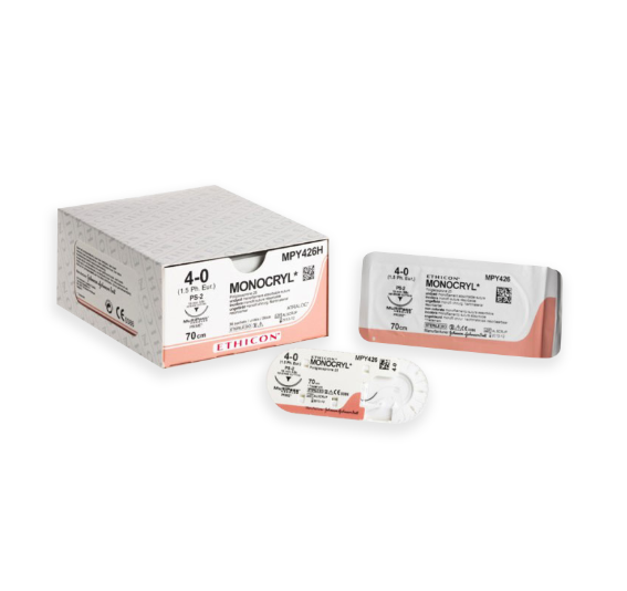 MONOCRYL 70см USP0 одна голка V-34 Tapercut 36мм 1/2